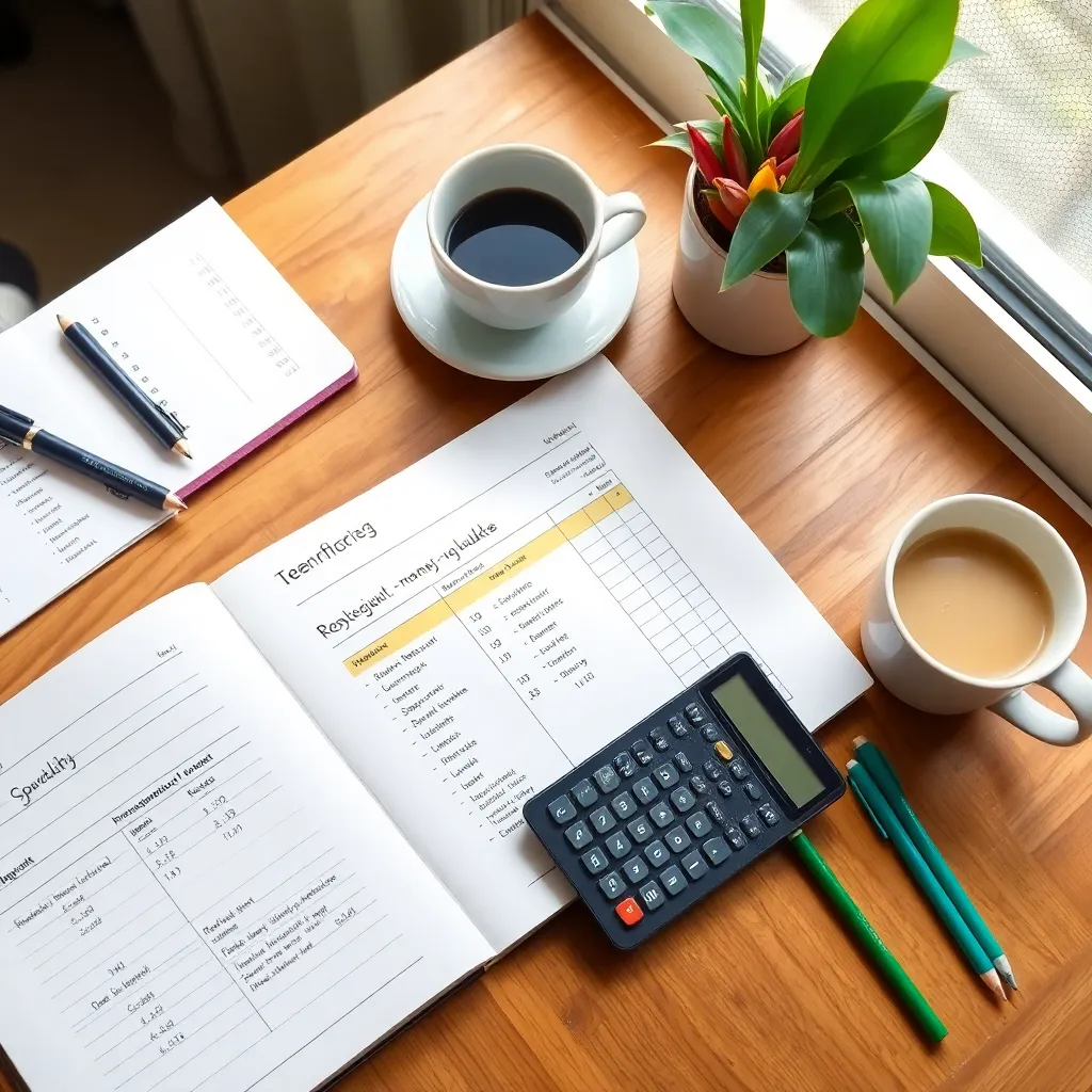 Zasady budżetowania osobistego - notatnik z planem finansowym