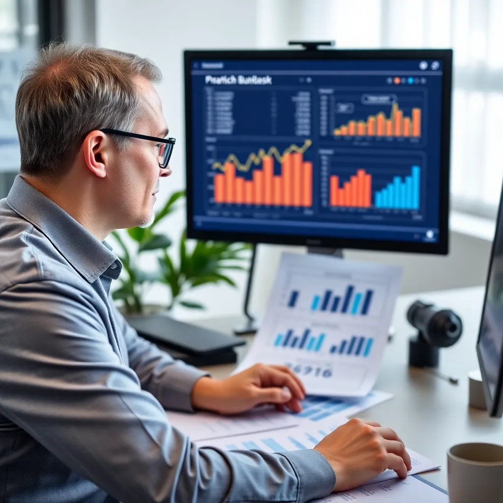 Statystyki budżetowania w Polsce - osoba analizująca dane finansowe