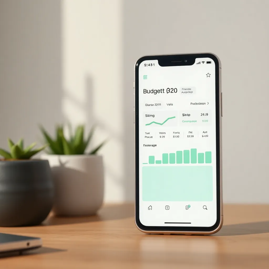 Osoba planująca budżet domowy w aplikacji na tablecie